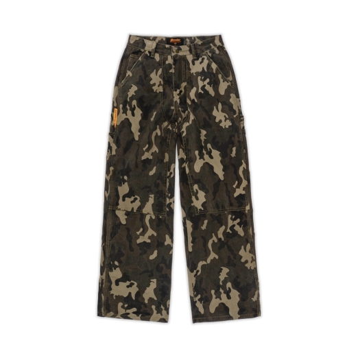 DOUBLE KNEES PANTS IN CAMO