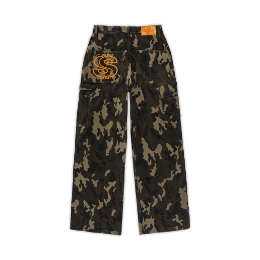 DOUBLE KNEES PANTS IN CAMO