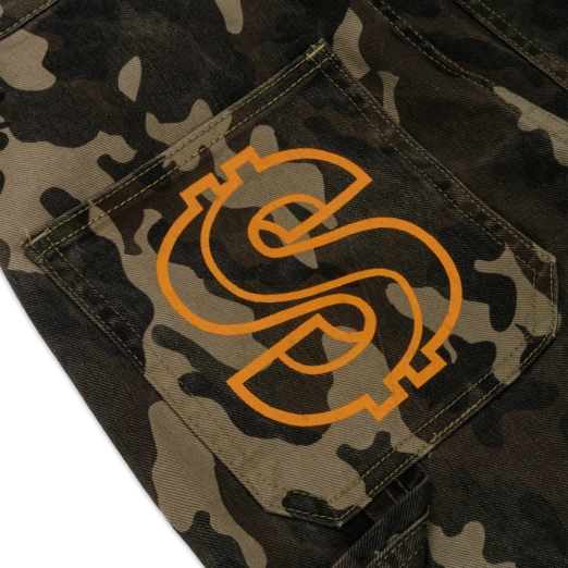 DOUBLE KNEES PANTS IN CAMO