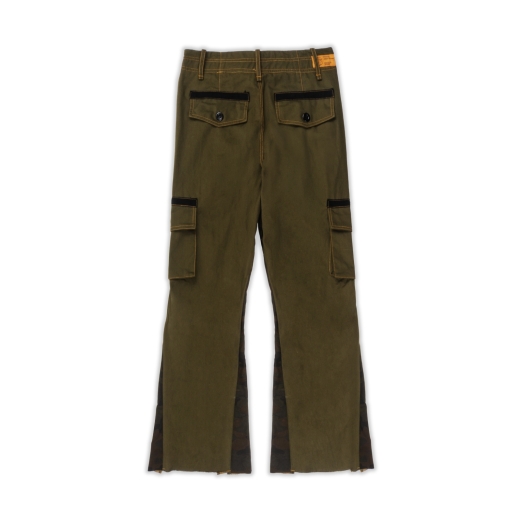 FLARE JEANS MIXED CARGO PANTS