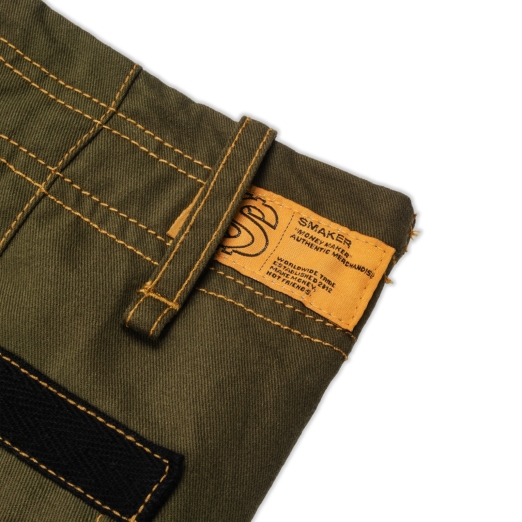 FLARE JEANS MIXED CARGO PANTS