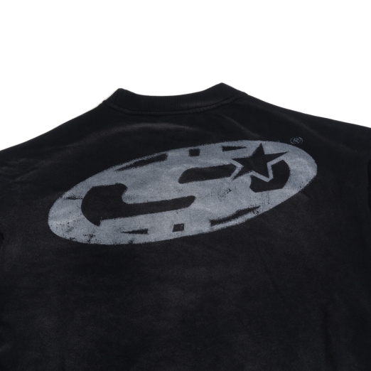 ADDICTED WASHED SWEATER IN BLACK