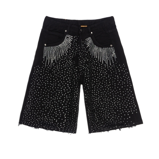 DIAMOND BAGGY SHORT IN WASHED BLACK