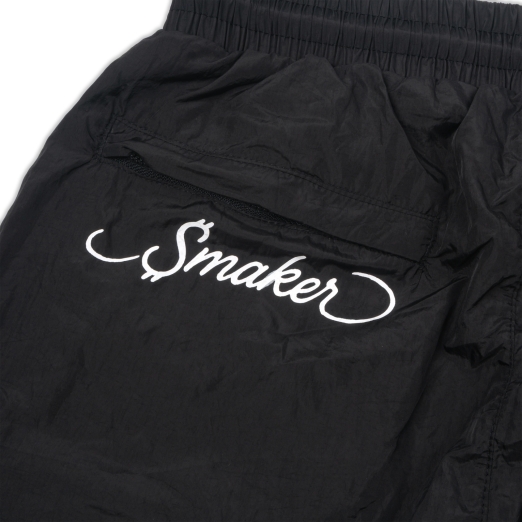 HUSTLERS RACING NYLON SHORT IN BLACK 