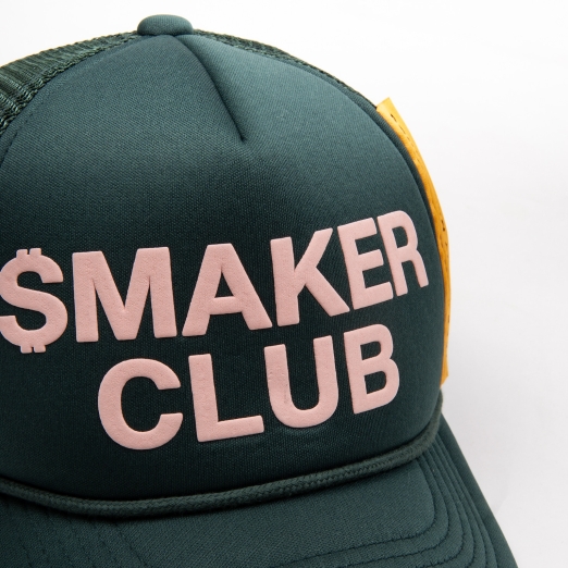 SMAKER CLUB TRUCK HAT IN DARK GREEN