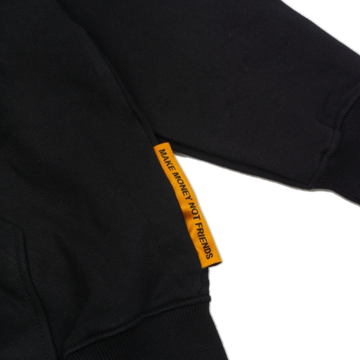 MONEY COLLECTOR HOODIE ZIPPER IN BLACK