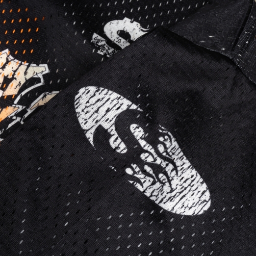 68 MESH LONG SLEEVE TEE IN BLACK