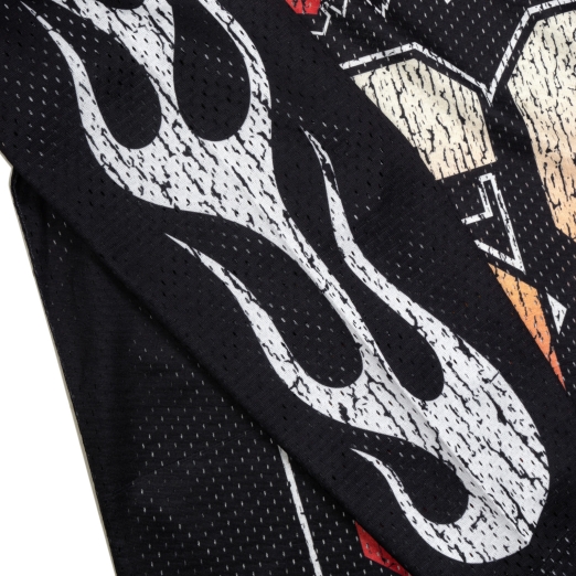 68 MESH LONG SLEEVE TEE IN BLACK