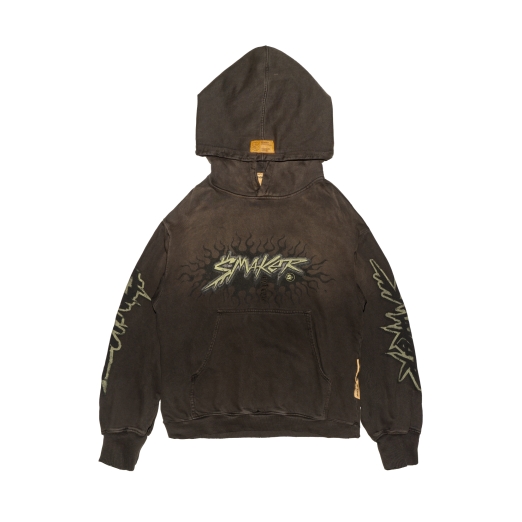 VINTAGE SMAKER WASHED HOODIE IN BROWN