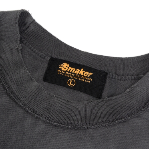 SINNER WORLD WASHED TEE IN GREY