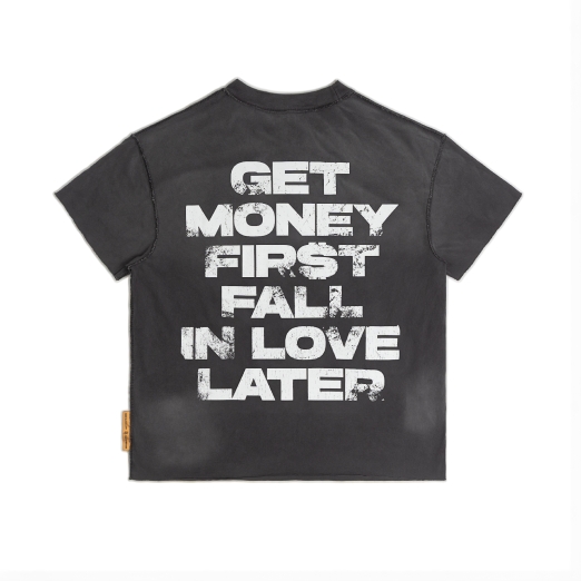 SINNER WORLD WASHED TEE IN GREY