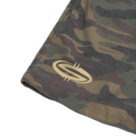 LOGO KHAKI SHORTS IN CAMO
