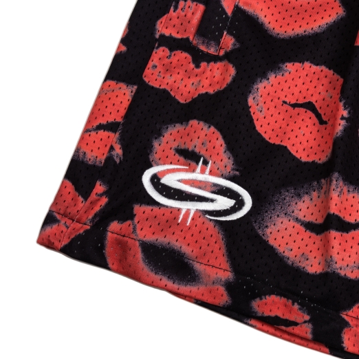 THE KI$$ MESH SHORT IN BLACK 