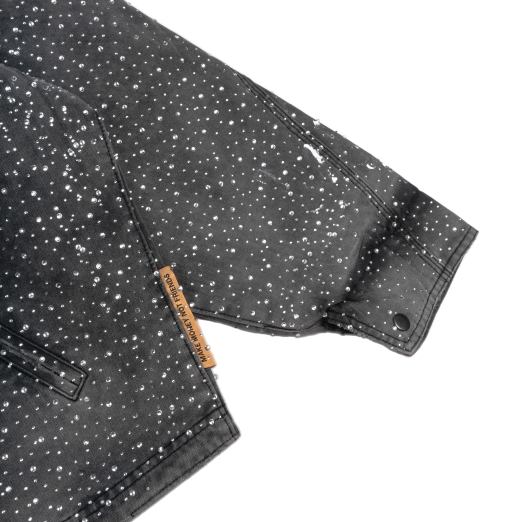 $MAKER $TUDIO $WAROVSKI WASHED WORKER JACKET IN GREY