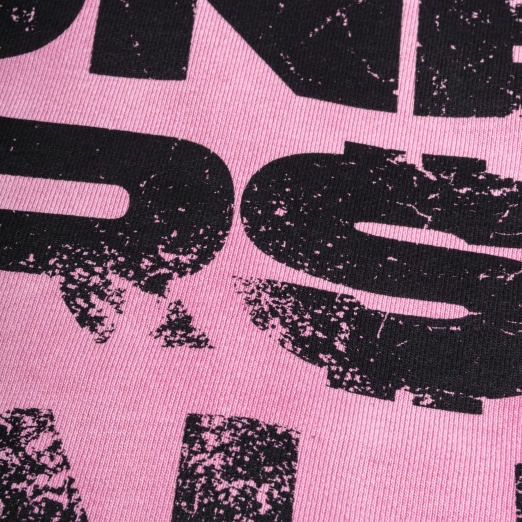 $INNER WORLD WASHED HOODIE IN PINK