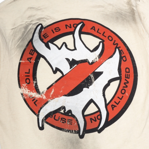 NO MORE OIL WASHED TEE IN TAN