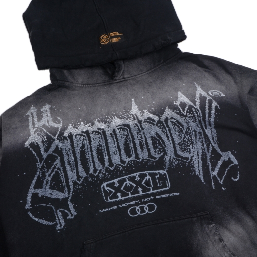 21 SMAKER STUDIO WASHED HOODIE IN BLACK