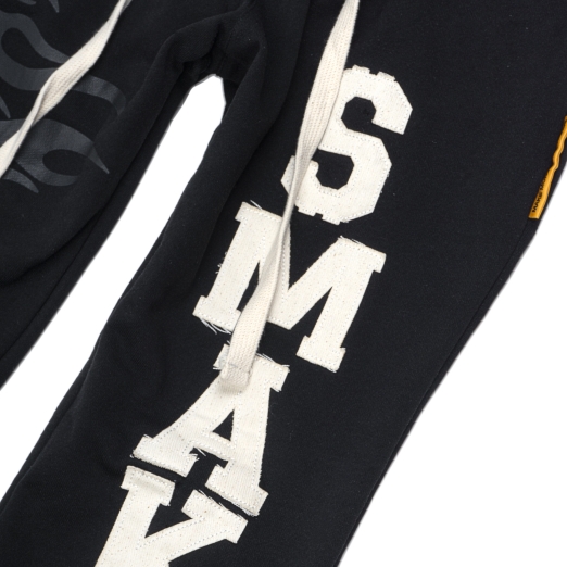 PATCH LOGO SWEAT PANTS IN BLACK