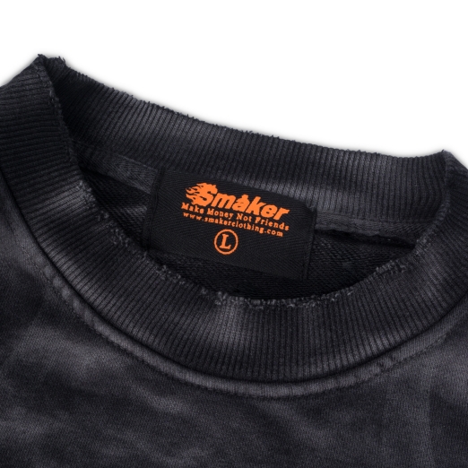 TRIBAL WASHED SWEATER IN GREY