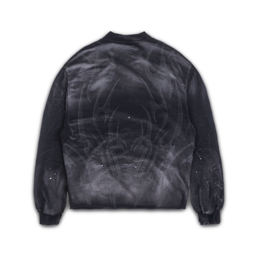 TRIBAL WASHED SWEATER IN GREY