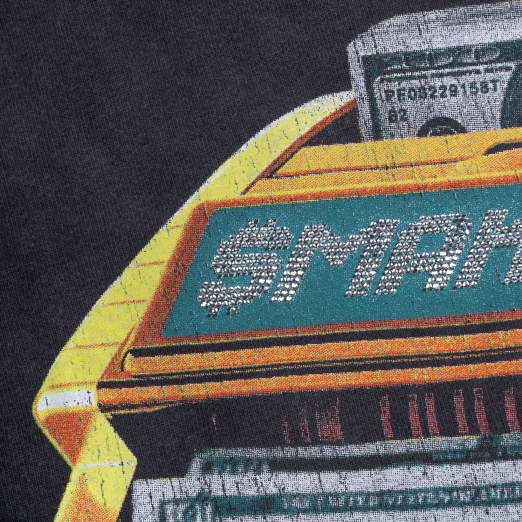 MONEY COUNTER WASHED TEE IN BLACK