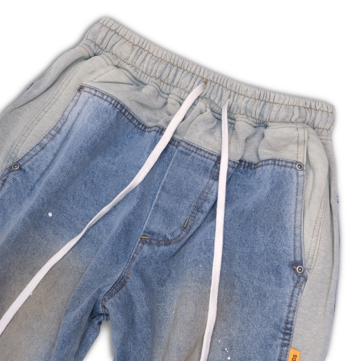 SWEAT PANTS MIX JEANS