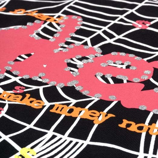 SMAKER SPIDER TEE IN BLACK