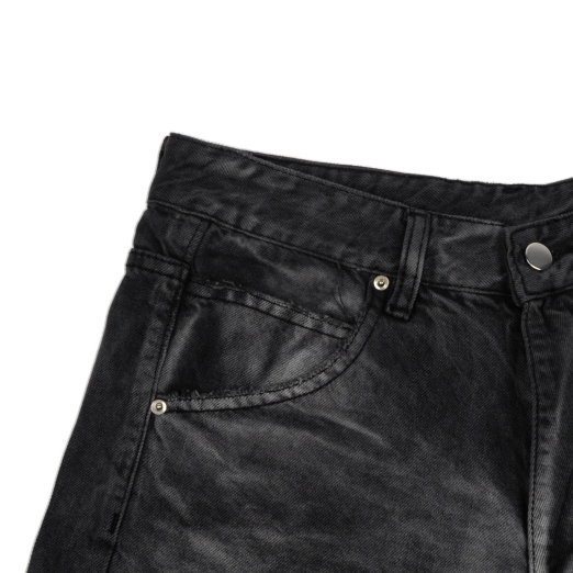 DIAMOND FLAME WASHED BAGGY SHORT IN GREY