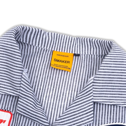 HUSTLER AUTOGARAGE STRIPE SHIRT