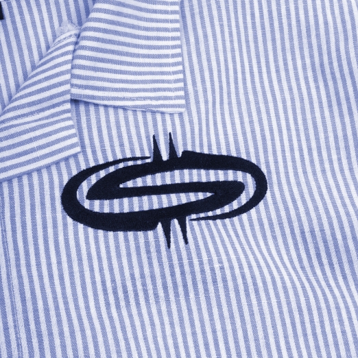 IN SHAWTY WE DONT STRIPE SHIRT IN BLUE