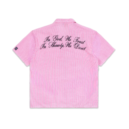 IN SHAWTY WE DONT STRIPE SHIRT IN PINK