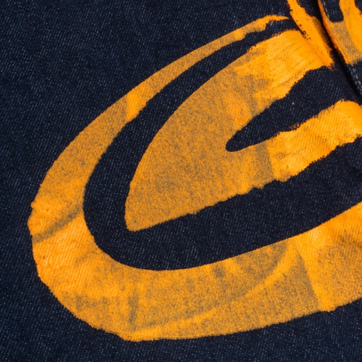 LOGO RAW DENIM JEANS