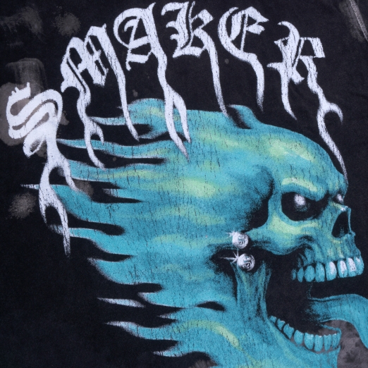 FLAME $MAKER WASHED TEE IN BLACK