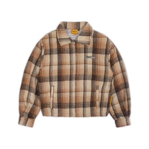 CHECKERED JACKET IN BROWN 