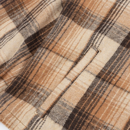 CHECKERED JACKET IN BROWN 