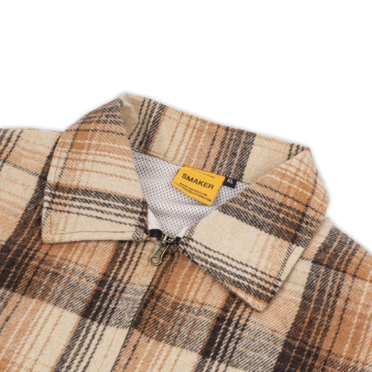 CHECKERED JACKET IN BROWN 
