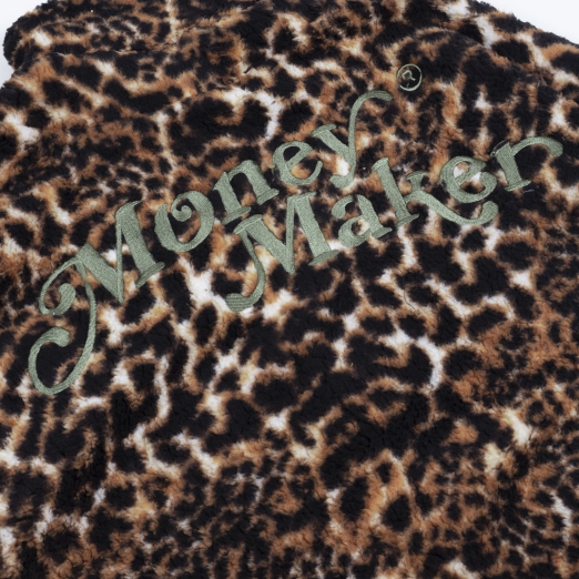 MM FLEECE JACKET IN LEOPARD PATTERN
