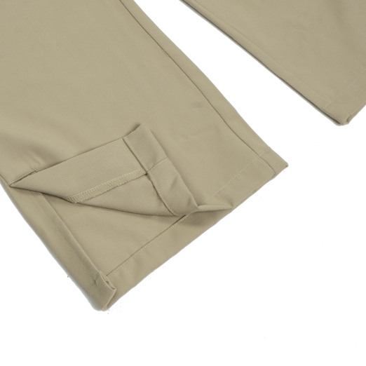 SPLIT HEM TROUSERS IN TAN