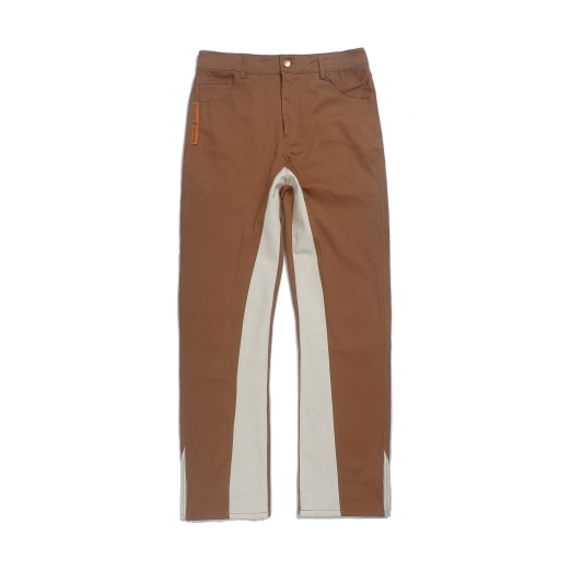 STRIPES KHAKI PANTS IN BROWN