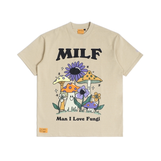 MILF TEE IN TAN