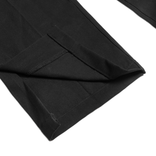 SPLIT HEM TROUSERS IN BLACK