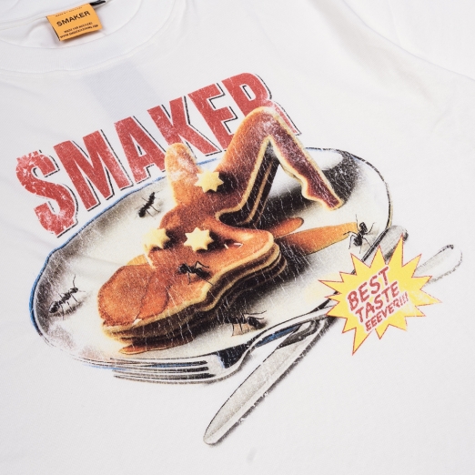PANCAKE TEE IN WHITE