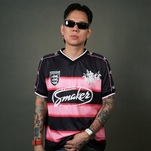 $MAKER FC JERSEY IN BLACK PINK