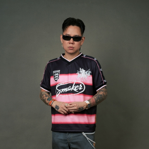 $MAKER FC JERSEY IN BLACK PINK
