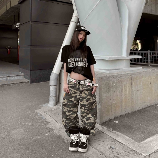 CAMO DOUBLE KNEES PANTS