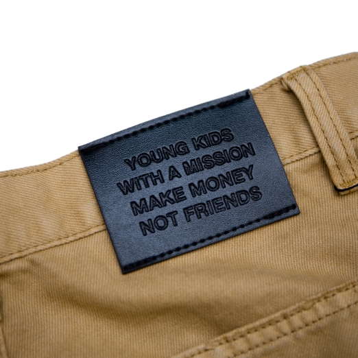 $MAKER x SWE CARGO FLARE PANTS IN BROWN