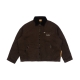 WORKWEAR WASHED JACKET IN DARK BROWN