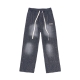 ICED OUT WASHED SWEAT PANTS IN GREY