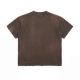 CHAIN & CROSS WASHED TEE IN BROWN