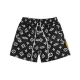 "PATTERN LOGO" MESH SHORT IN BLACK